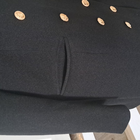 (i) Woman Fall Winter Coat Double Breasted Midi Peacoat Trench Coat XXL NWT #278 - Picture 3 of 11